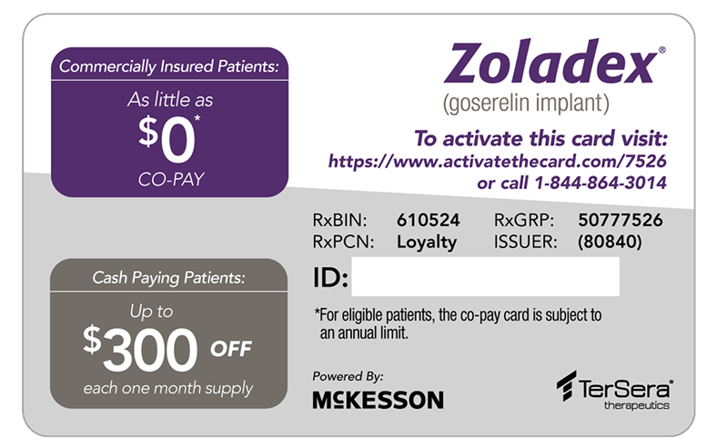 ZOLADEX co-pay card